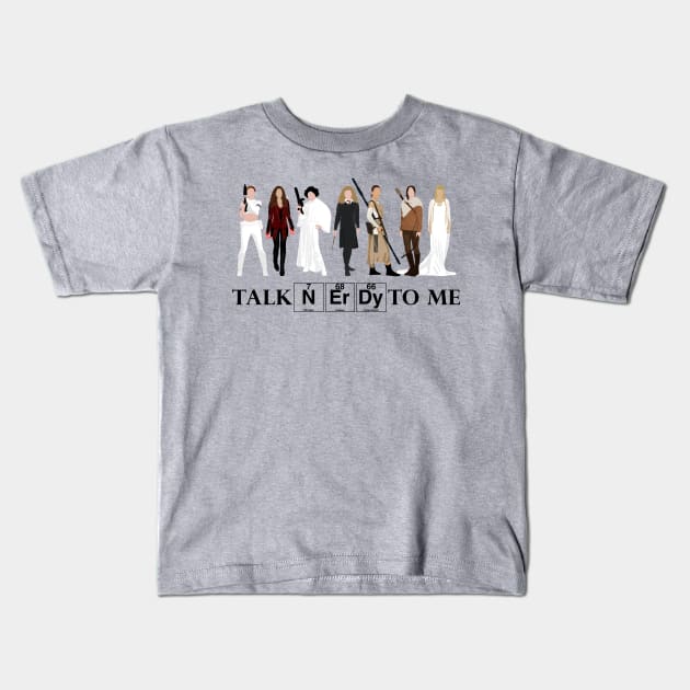 Talk Nerdy To Me Kids T-Shirt by DJV007